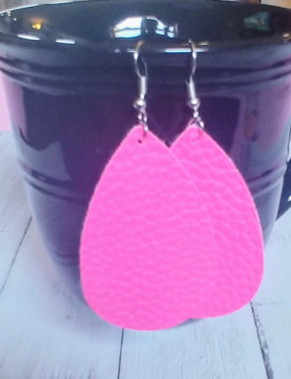 Earrings Solid Pink