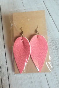 Earrings Double Layered Hot Pink